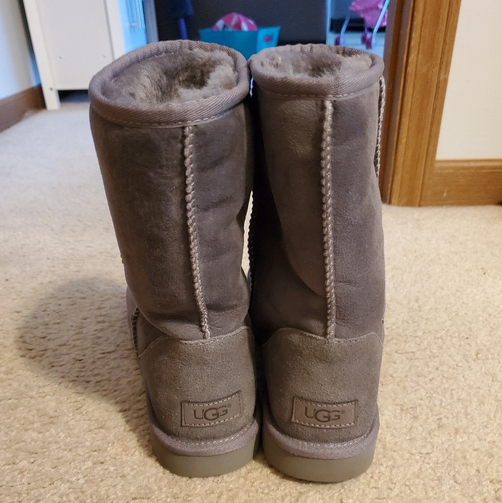 Gray short ugg boots